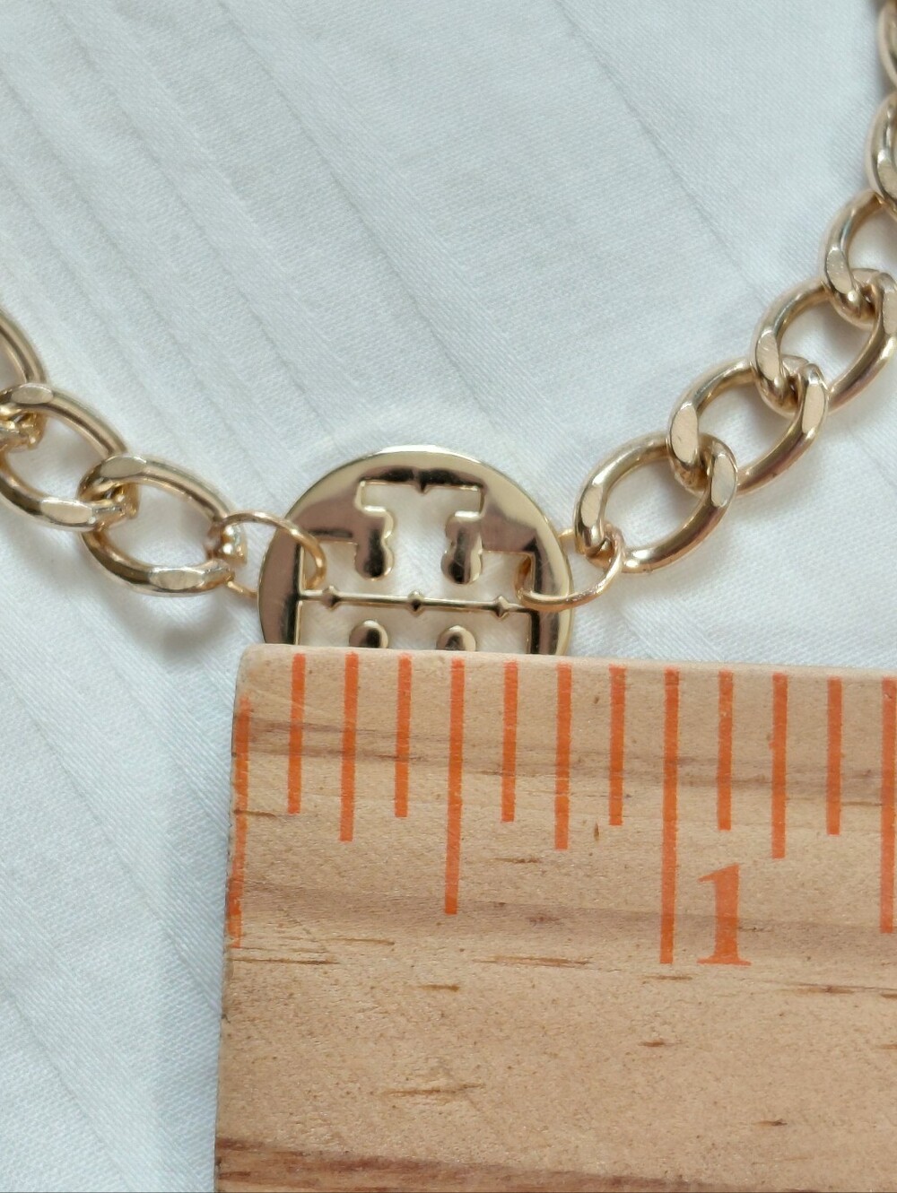 Tory Burch Gold Logo Bracelet - Picture 4 of 4